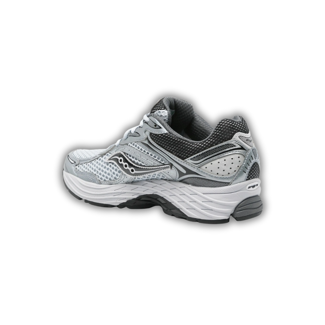 Saucony OMNI 9 coloris White & Grey — vue 2